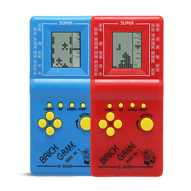 Klassik Tetris oyun konsolu kiçik köhnə köhnə retro əl nostalji uşaq təhsil portativ