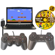 Oyun nəzarətçisi pc joystik noutbuk fc arcade Contra iki oyunçu simulyatoru win10 kompüter usb simli