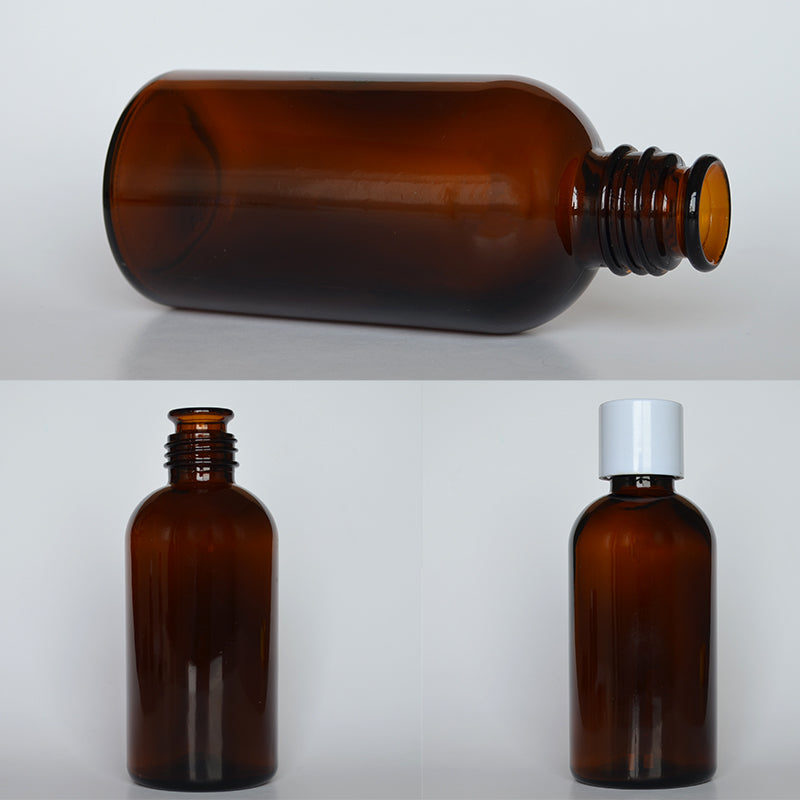 5ml qəhvəyi ləzzətli alt butulka şüşəsi 15ml ədviyyat 30ml şəffaf möhürlənmiş işığa davamlı boş şüşə 125ml zəng ağzı