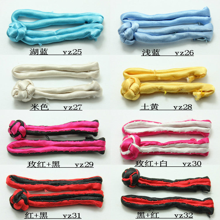 Çin əl istehsalı düyməli Tai Chi kostyumu cheongsam top toya dəvətnamə Tang kostyum parça bir sözdən ibarət aksesuarlar sənətkarlıq geyim aksesuarları