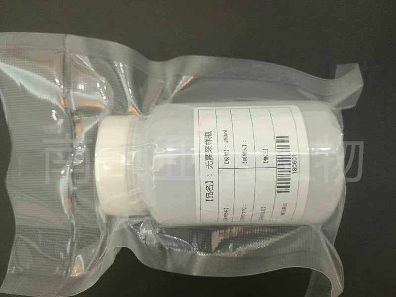 Birdəfəlik steril su nümunəsi şüşəsi 100ml250ml500ml fərdi vakuumla qablaşdırılır və yüksək temperatur və təzyiq korroziyasına davamlıdır