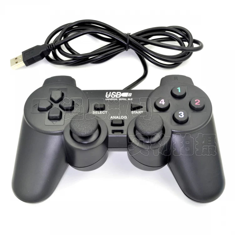 Canlı futbol arcade win xp/7/8/10 PC cüt USB kompüter simli rokçu vibrasiya oyun nəzarətçisi