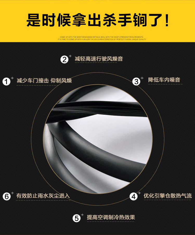 Changan CS75 car door sealing strips, sound insulation, noise reduction, dust prevention, noise reduction and noise reduction mat accessories.